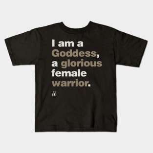 I Am a Goddess Kids T-Shirt